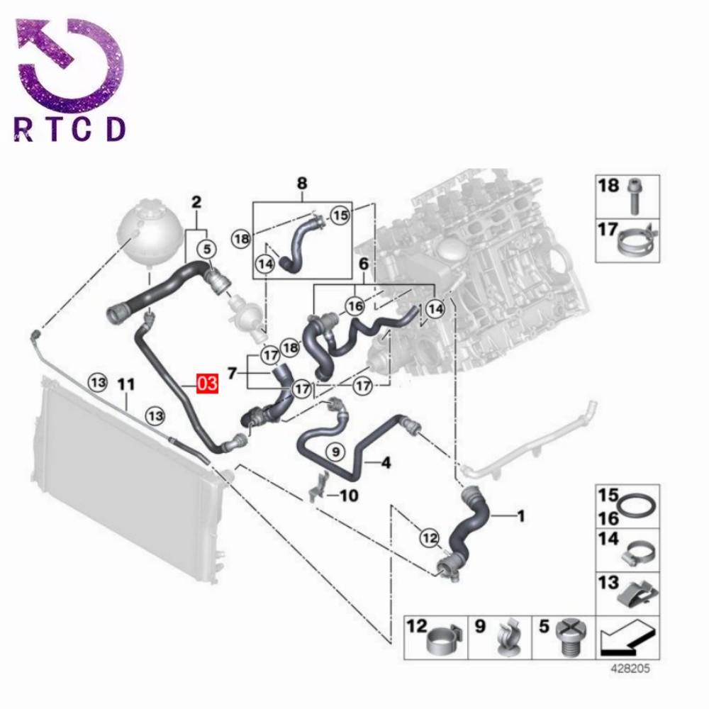 17127619687 水箱散热器软管1