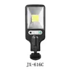 Luz de Parede Solar Transfronteiriça COB616 Poste de Rua Indução Corporal Humana Luz de Jardim Controle Remoto Iluminação de Parede Externa Fábrica
