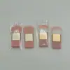 Pó Blush Rosa Pequeno Pincel Plano Acessórios Portáteis Pincel Cabelo de Fibra Pincel de Maquiagem Pincel para Contorno Rouge