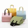Bolsa térmica portátil de cor sólida para viagem, espessada para conservação do frio, adequada para café, chá de leite, sobremesas e lanches, personalizada para uso comercial em lojas, descartável