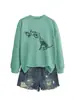 Amazon eBay Estación Independiente Moda Casual Divertida para Mujer Boop Calavera Perro Otoño Invierno Nueva Sudadera Camiseta Base