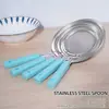 26 Novos Modelos de Escumadeiras de Aço Inoxidável para Uso na Cozinha, Cabo Longo, Espessada, Anti-Escaldante, Escumadeira com Malha Filtrante de Grau Alimentício