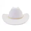 Novo Comércio Exterior Transfronteiriço Estilo Étnico Minoritário Lã Chapéu Ocidental de Lã Chapéu Cowboy Chapéu de Casal para Homens e Mulheres Chapéu de Cerimônia