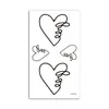 Pegatinas de Tatuaje Simuladas, Pegatinas de Tatuaje Temporales Estilo Fresco con Texto en Inglés, Estilo Oscuro para Cuello, Unisex, Transfronterizo 001~199