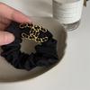 Horquilla de cadena con letra C doble para mujer, accesorios para el cabello de alta gama estilo Chanel, pinza de tiburón, pinza para moño, tamaño grande, volumen de cabello