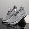 Primavera y Otoño Nuevo 2025 Zapatos Casuales Flyknit para Hombre Versión Coreana Más Fácil de Combinar Zapatos de Moda Zapatos Deportivos Zapatos Ligeros para Correr