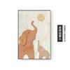 Pintura Decorativa Moderna de Elefante de Lujo Ligero para Sala de Estar, Pintura Colgante para Pared de Fondo de Sofá con Textura Fantasía, Arte de Pared de Alto Nivel y Grande para Vestíbulo