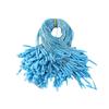 Cuerda de poliéster de alta calidad con etiqueta de bala de color, disponible en stock, con hebilla para mujer, para uso repetido en ropa.