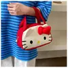 Nueva Bolsa de Lona con Gato Melodía de Gran Capacidad para el Trabajo, Bolsa de Tela de Dibujos Animados, Bolso de Mano Bordado de Moda