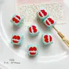 Año Nuevo Rojo Linda Manzana Amor Cuadrado Cuentas Hecho a Mano DIY Cadena para Teléfono Bolso Pulsera Colgante Accesorios de Joyería Material