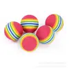 Bola arco-íris para gato para alívio do tédio, bola de brinquedo para gato autoentretenedora, bola de brinquedo para gato resistente e durável, brinquedo para pet, bola divertida para gato