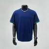 Camiseta de Verano Nueva de Manga Corta para Hombre Estilo Americano, Marca de Moda de Hong Kong, Cuello Redondo Simple, Corte Holgado Casual, Top Versátil, Ropa de Moda para Hombre