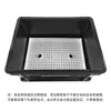 Caja de volteo caja de filtro deflector de caja de filtro orificio de goteo placa guía de flujo pecera placa de lluvia distribuidor de flujo de agua separación húmeda y seca rojo