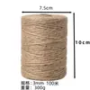 Corda de Cânhamo Colorida Popular de Venda Cruzada Artesanato DIY Feito à Mão Corda Decorativa Corda de Amarração para Arranhador de Gato Corda para Etiqueta