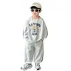 Conjunto de Sudadera de Primavera para Niños 2026 Nuevo Elegante y Moderno Conjunto Deportivo Casual de Dos Piezas para Bebés y Niños Tendencia Niños