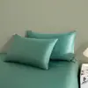 Funda de almohada de satén de algodón 100% de fibra larga 60S, funda de almohada simple estilo sobre, funda de almohada individual de algodón puro, funda de almohada de algodón 100% de color liso