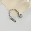 Cadena de Cola de Acero Inoxidable que No se Desvanece Cadena de Extensión Accesorios para Joyería Hechos a Mano Bricolaje Cadena de Extensión para Collar con Broche de Langosta Etiqueta