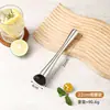 Pressione a Copo Shaker Martelo de Limão para Espremer Suco, Suco Feito à Mão, Bastão de Amassar de Aço Inoxidável, Martelo para Picolé de Frutas Trituradas, Gelo Triturado