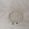 Diadema Original Estilo Normcore Sencillo Banda de Corduroy Envuelto en Correa Anillo Liso Aro Delgado para el Cabello Aro de Hierro para el Cabello Diadema para Estudiantes de Primaria y Secundaria