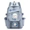 Mochila de Dibujos Animados Anime Tiburón Chica Gawr Gura, para Niños y Niñas, Estudiantes de Primaria y Secundaria, Gran Capacidad, Bolso Escolar Casual