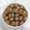 14*8 Diamante Flash Prata em Pó Contas de Ábaco com Furo Grande Contas Espaçadoras Resina Contas Soltas Joias DIY Bolsa Artesanal Acessórios para Roupas