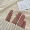 Anillo Sencillo Versátil Lindo Sonriente Amor Plata de Ley 925 para Mujer Apilable Estilo Frío Sentido de Diseño de Nicho Anillo Ajustable