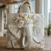 Bolso de Mano con Estampado de Moda Tendencia para Mujer 3D Transfronterizo Nuevo Producto Temu Amazon Bolso de Hombro Lona 300g