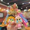 Chaveiro de bebê chorando em desenho animado, pingente tridimensional fofo para mochila de meninas, acessórios, chaveiro de carro para casal, atacado