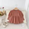 Suéter de estilo extranjero para niña 0-5 años otoño Ropa infantil de Corea del Sur moda bebé niña top de punto con manga abullonada tendencia AY636