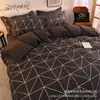 Conjunto de Roupa de Cama de Três Peças, Lençóis de Algodão com Aloe Vera para Presente, Capa de Edredom, Conjunto de Roupa de Cama de Quatro Peças, Fabricante Atacadista de Dropshipping de Peça Única