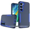 Capa de celular para o Samsung A14 5G 2 em 1 anti-queda com combinação de cores capa rígida tipo otter