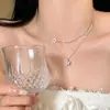 Elegante Collar de Acero de Titanio con Perlas para Chicas Picantes, No se Desvanece, Sensación de Alta Gama, Cadena para Clavícula, Accesorio de Cadena para el Cuello Versátil de Lujo Ligero de Nicho