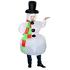 Disfraz Inflable de Muñeco de Nieve para Mascarada Navideña Transfronteriza Accesorios Ropa para Fiesta Festiva Disfraces Ropa para Niños y Adultos