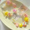 Donas Color Lindo Cuentas de Vidrio Pintadas a Mano Cuentas de Gotas de Aceite Accesorios DIY Joyería Collar Pulsera Material Hecho a Mano