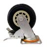 Rueda Universal con Freno de Carga 3468 pulgadas Rueda Direccional Silenciosa de Goma de Servicio Pesado Rueda Pequeña Plana para Carrito