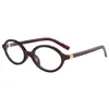 Marco de Gafas Ovalado Estilo Mismo que Zhang Yuanying Gafas de Nerd Marco Pequeño para Mujer Ojo de Gato Vintage Espejo Plano Anti-luz Azul