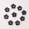 Componente Flor de Cinco Pétalas de Cristal 15mm Furo de 4mm Pingente Flor de Ágata Natural Joias Artesanais Charms para Roupas Fonte Atacadista