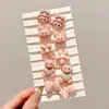 Exquisito Set de Gomas para el Cabello de Niñas, Bandas para el Cabello de Dibujos Animados en Colores Dopamina que No Dañan el Cabello, Anillos Trenzados para el Cabello de Bebé