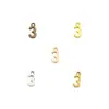 Accesorios para joyería DIY figuras 0-9 10/set de colgante de aleación de pulsera collar vintage colgante pequeño S110