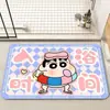 Alfombra de Baño de Dibujos Animados Linda Resistente a la Suciedad y Fácil de Cuidar Tapete para Pies de Inodoro Felpudo para Puerta de Inodoro Alfombra de Diatomeas Antideslizante