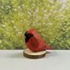 Regalo de Cumpleaños Adorno de Pájaro Pequeño Tallado a Mano en Madera Decoración de Escritorio Estantería Adorno de Escritorio de Trabajador