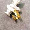 Estilo INS Europeo y Americano Metal Estilo Frío Estilo Retro Antiguo Inclinado Abierto Acero Titanio Oro talla única Anillo para Dedo Índice Anillo para Dedo Meñique