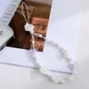Cadena para funda de teléfono con cuentas estilo ins floral simple y fresco, accesorio de cámara CCD hecho a mano, cordón, colgante estilo coreano