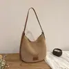 Bolsa de Grande Capacidade para Mulheres 2026 Nova Bolsa de Palha Trançada de Verão Casual Ombro Transversal Bolsa para Férias na Praia