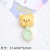 Colher Urso Fofo Desenho Animado Acessórios Cola de Creme Fivela Sapato com Furo Material Acessórios de Resina Joias DIY Grampo de Cabelo