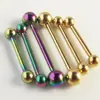 Venta Caliente Transfronteriza Clavo de Oreja de Acero Inoxidable Dorado Clavo de Oreja Clavo de Lengua Anillo para Hombres Mujeres Clavo de Pezón Anillo de Pezón para Mujeres