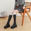Calcetines lolita de encaje blanco lolita calcetines hasta la pantorrilla calcetines de tubo medio para mujer jk calcetines largos de encaje dulces japoneses de algodón