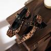 332-62 Sapatos Mary Jane de Couro Fosco com Laço de Pele de Ovelha para Mulheres com Salto Bloco e Bico Quadrado, Estilo Vintage, Outono e Inverno
