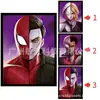 League of Legends Animación 3D Póster Estéreo Pintura con Gradiente de Rejilla Spider-man Iron Man Póster de Animación Rejilla de Ojo Desnudo