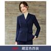 Chaqueta Gris de Manga Larga Doble Botonadura Cuello Pequeño Traje de Dos Piezas para Mujer Pantalones Otoño e Invierno Nuevo Ropa de Trabajo